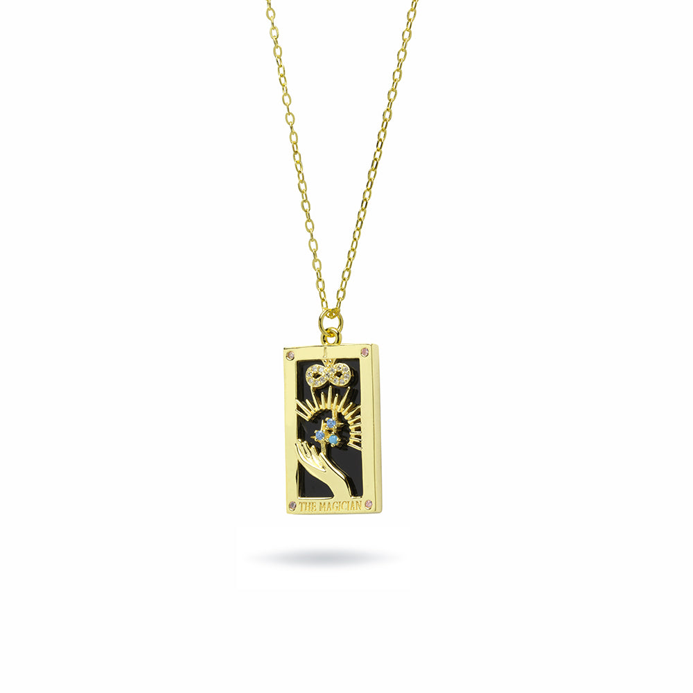 Collar Le Tarot El Mago Plata