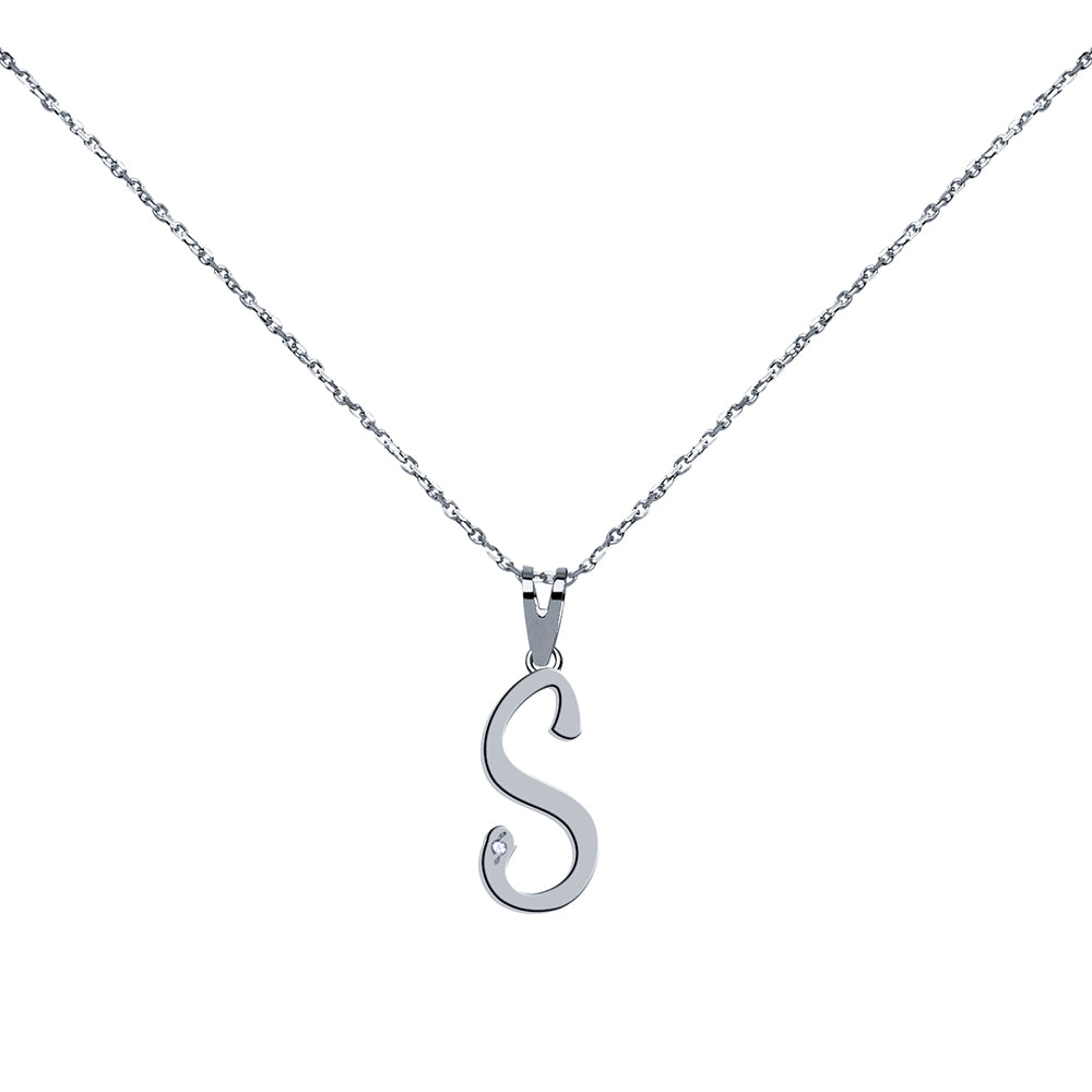 Collar con inicial Circonita