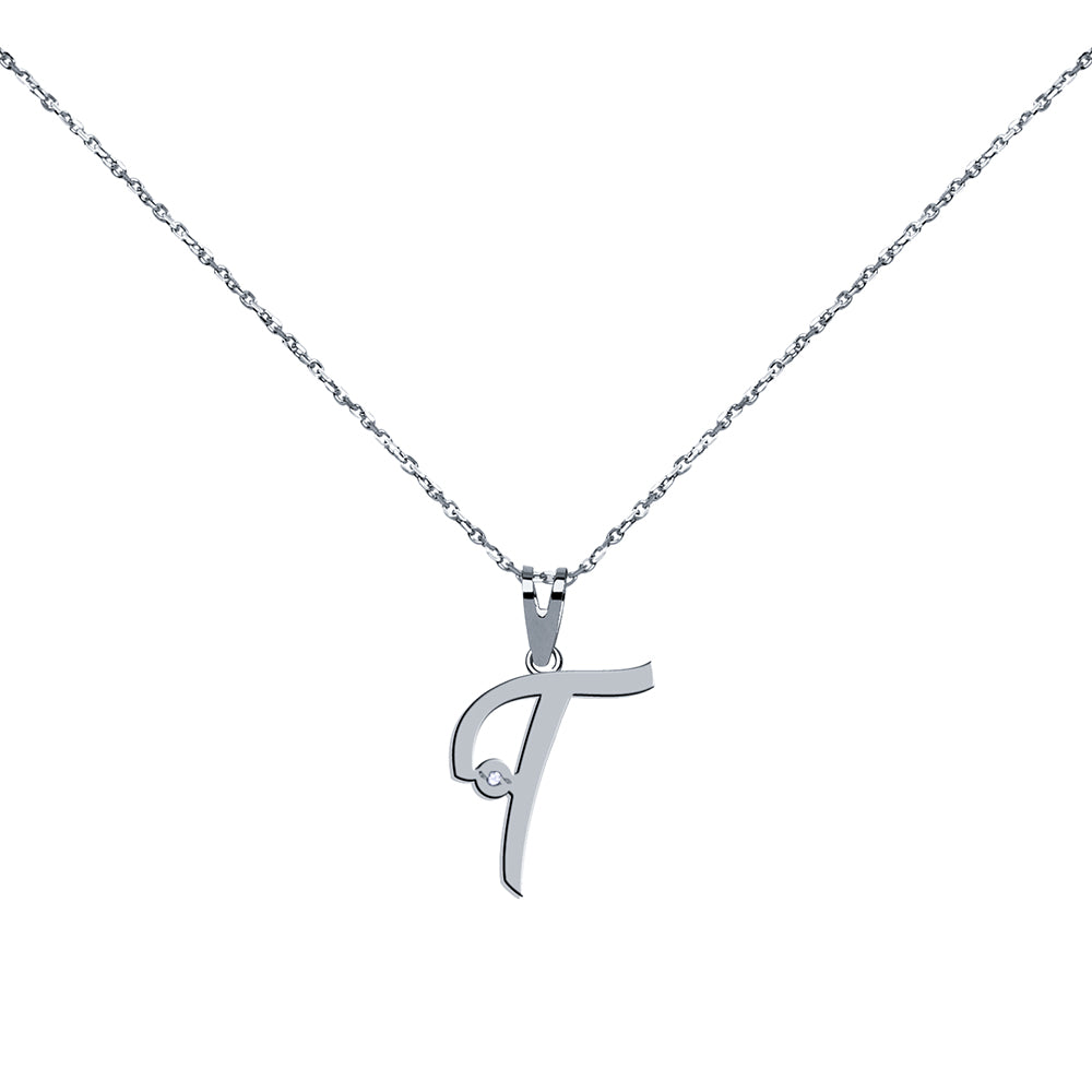 Collar con inicial Circonita