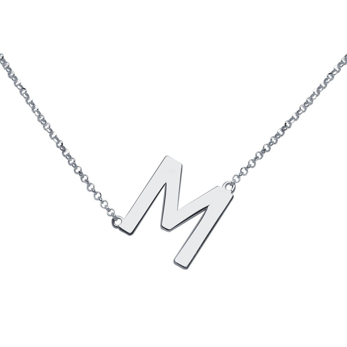 Collar con inicial tumbada