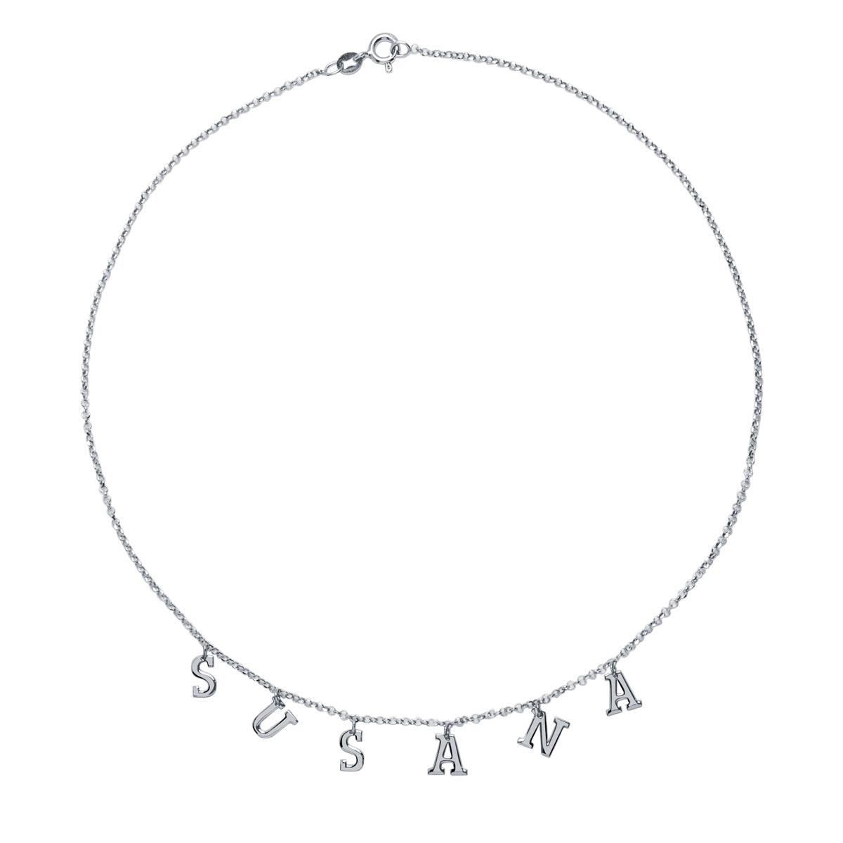 Collar con nombre letras