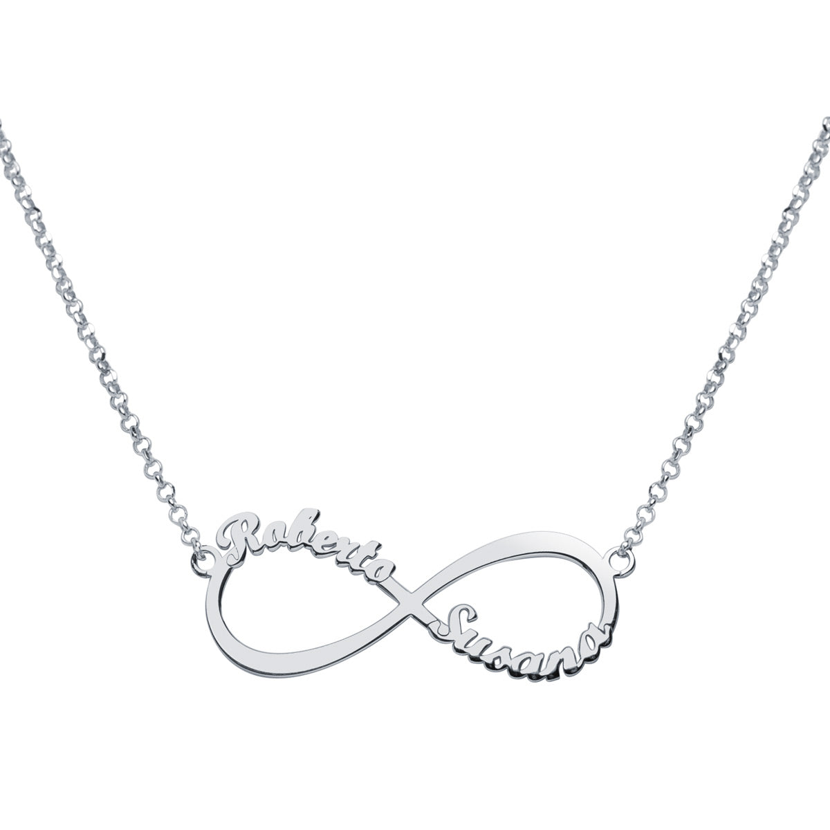 Collar Infinito Doble Plata