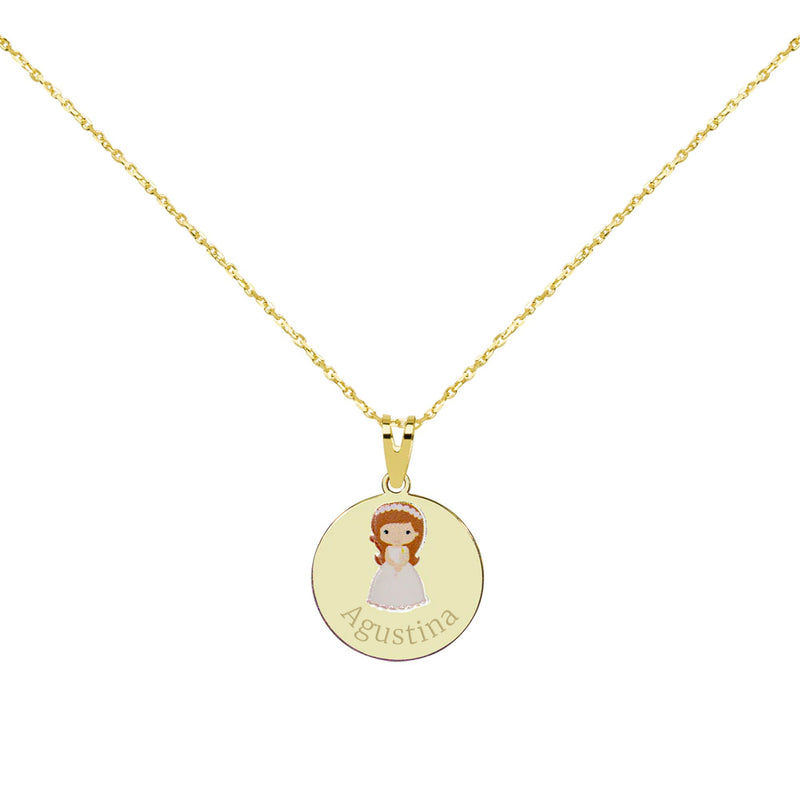 Collar Personalizable Niña 1ª Comunión Oro