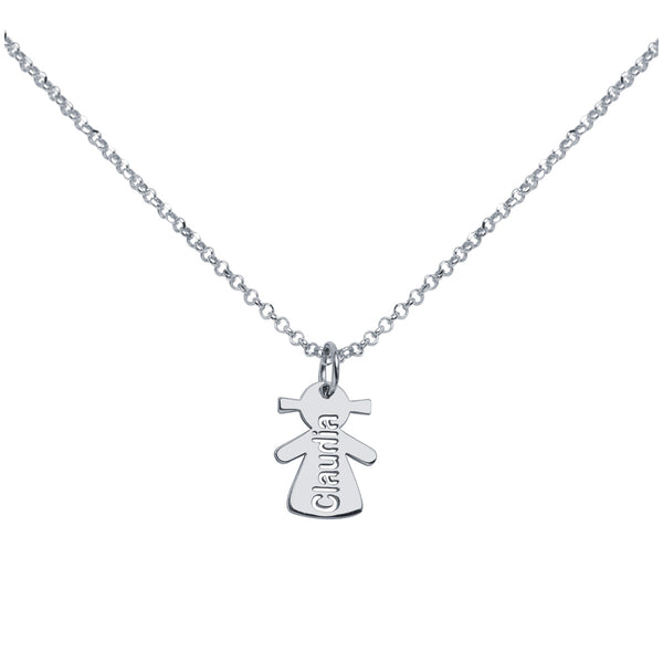 Collar con nombre niña Plata