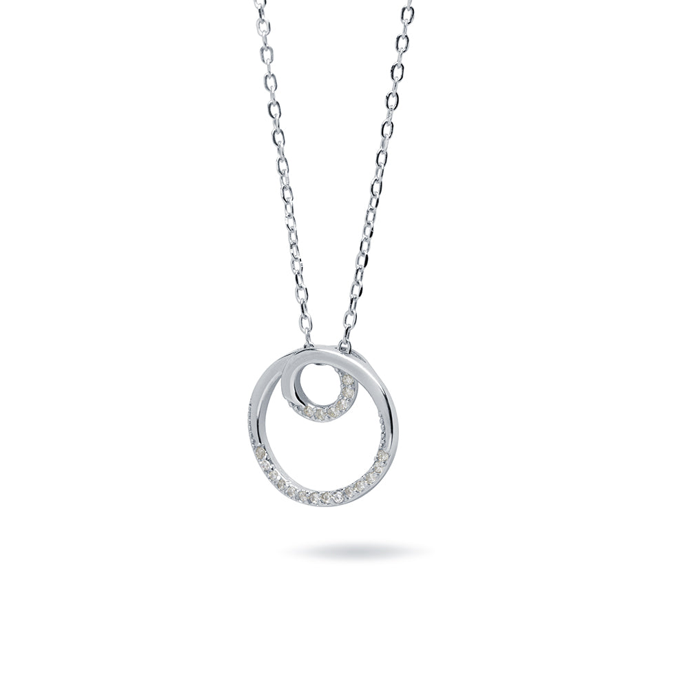 Collar Circle Bucle en Plata