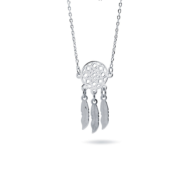 Collar Atrapa Sueños en Plata