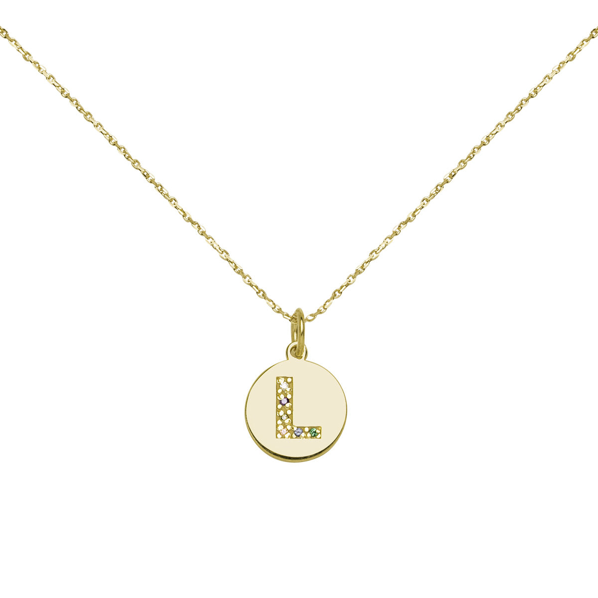 Collar con inicial color