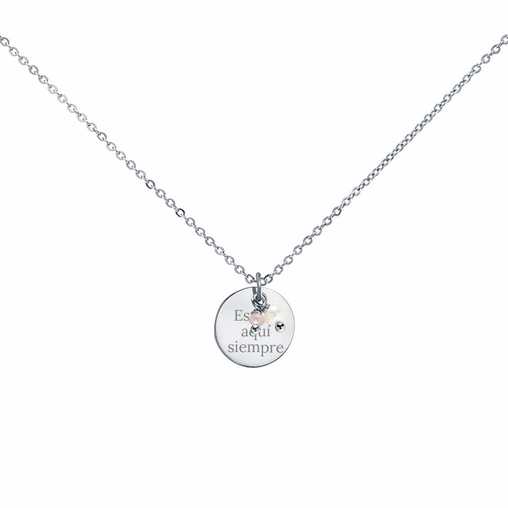 Collar Personalizable String Charms Plata
