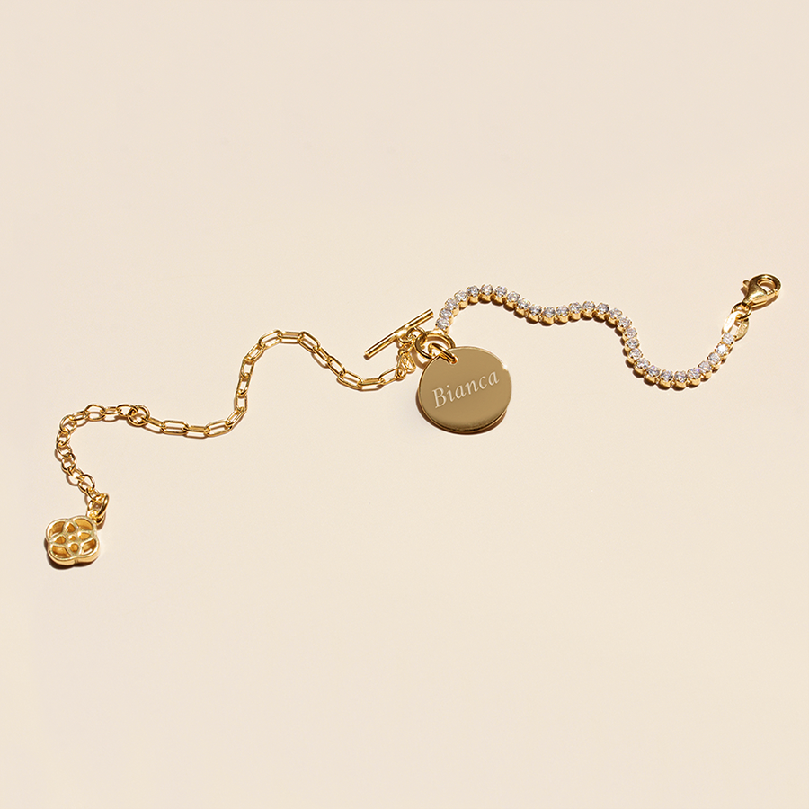 Collar Personalizable T-Lock Circonita
