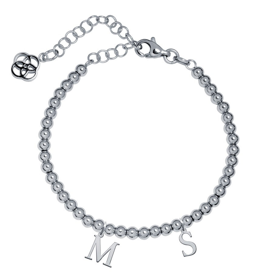 Pulsera con inicial 2 letras
