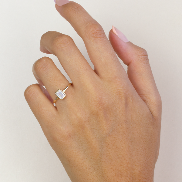 Anillo Octogonal Oro
