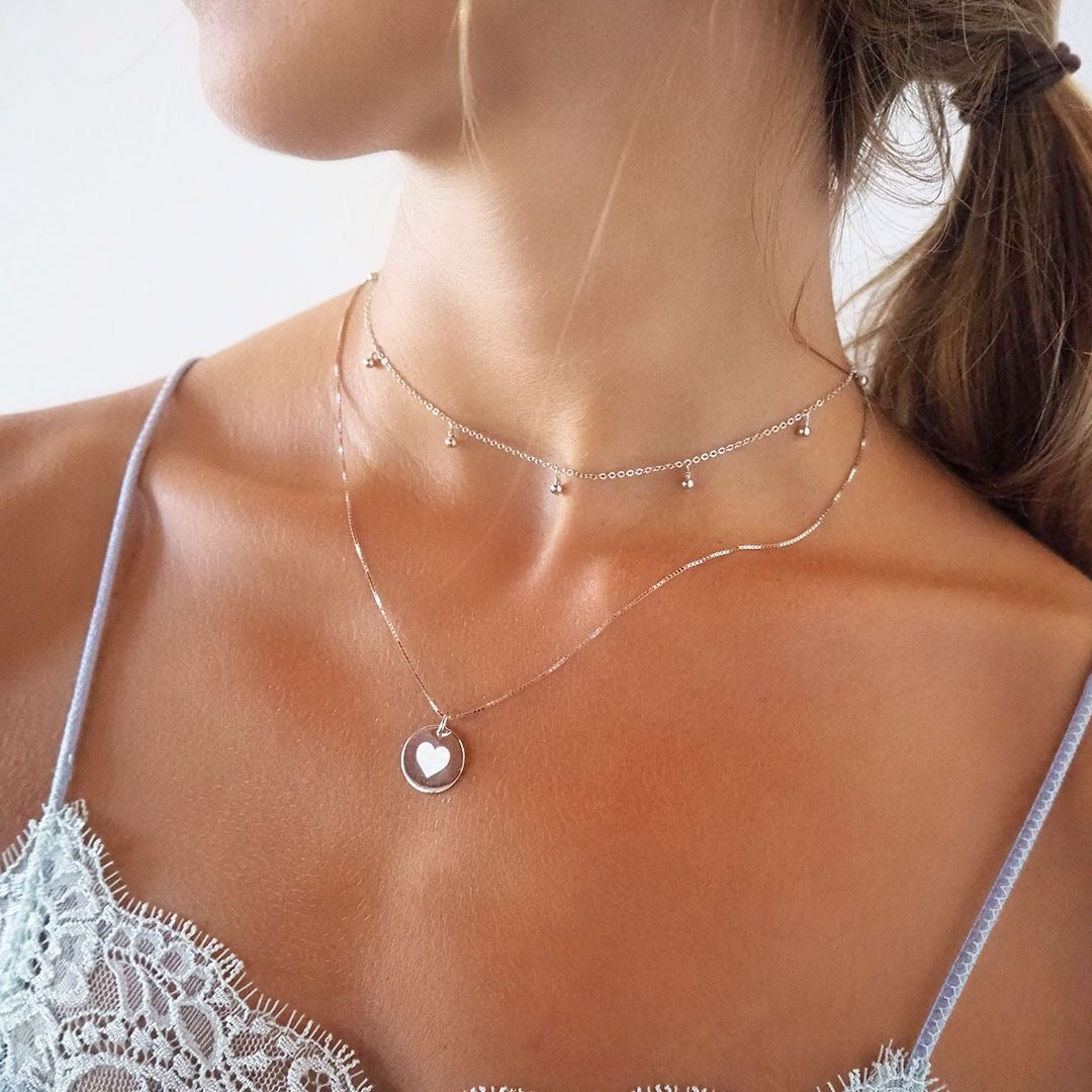 Collar String Small Rounded Charm