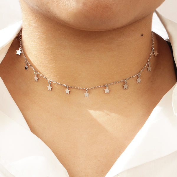 Collar Stars Plata
