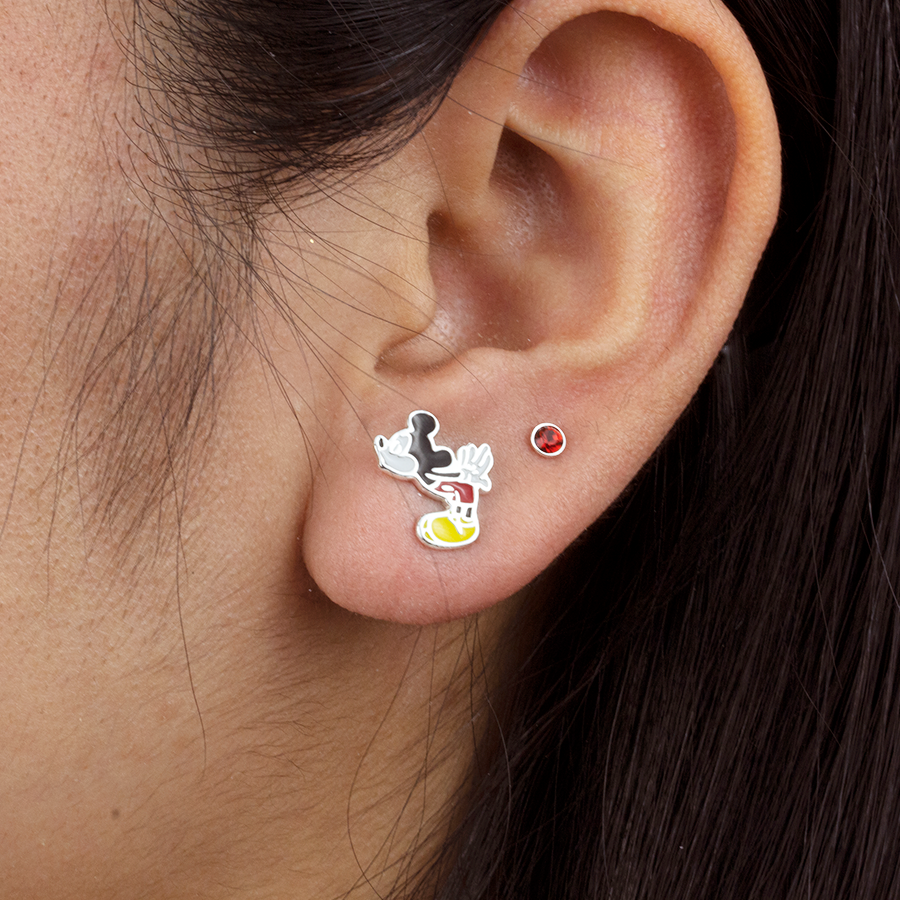 Set Pendientes Minnie y Mickey Kiss Disney