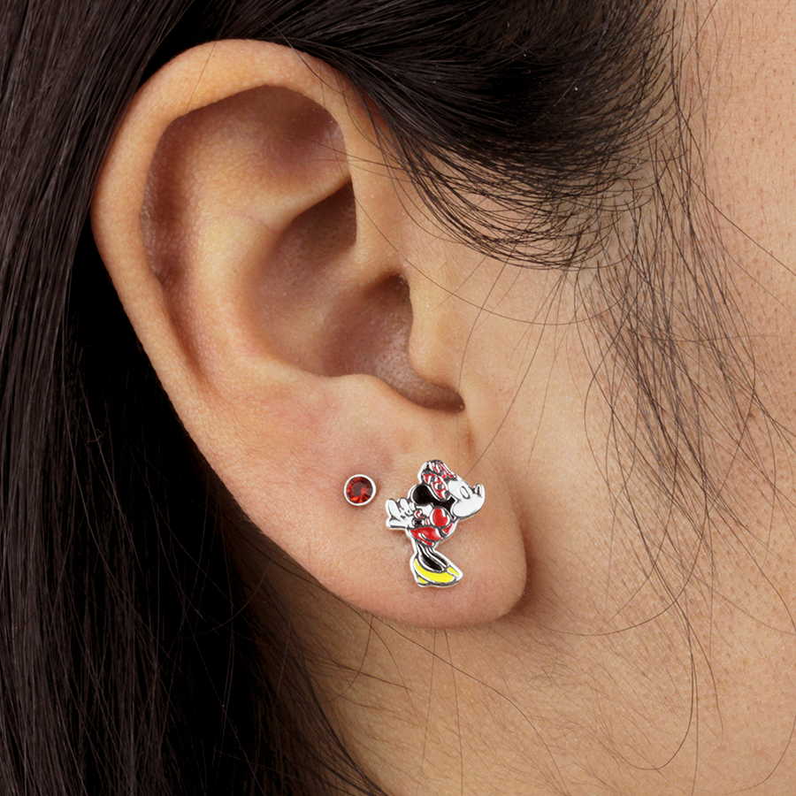 Set Pendientes Minnie y Mickey Kiss Disney