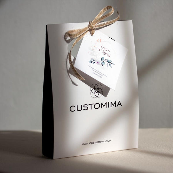 Dedicatoria  y Packaging Personalizado Boda