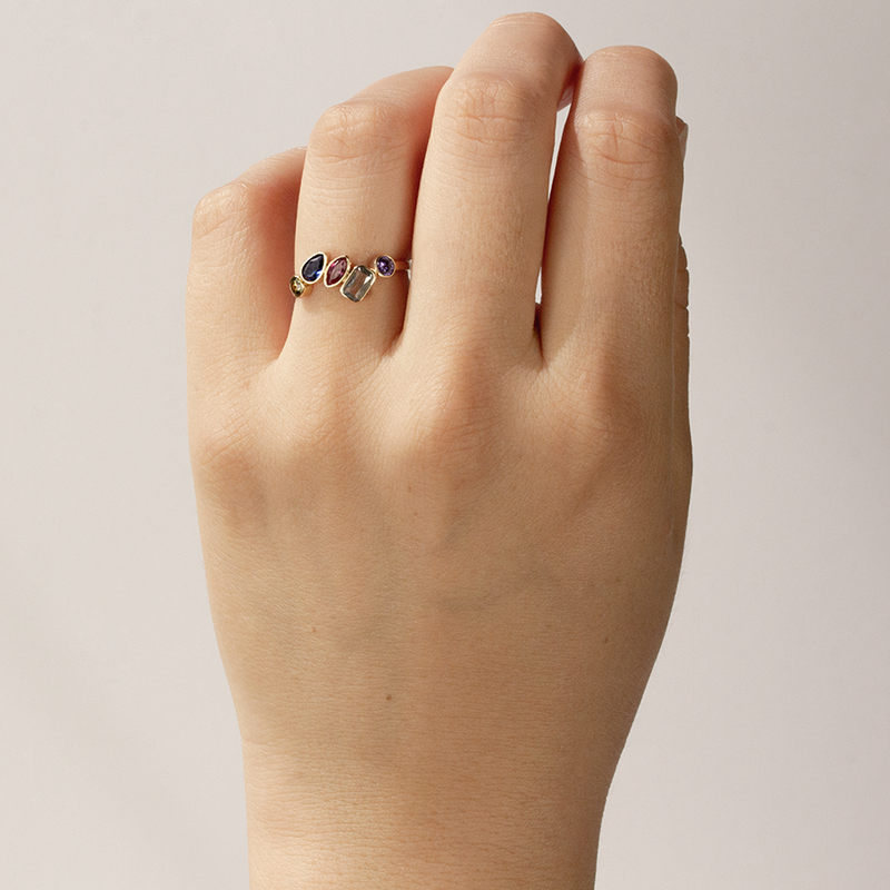 Anillo Agatha Oro
