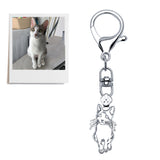 Llavero Personalizado con Foto Mascota Plata