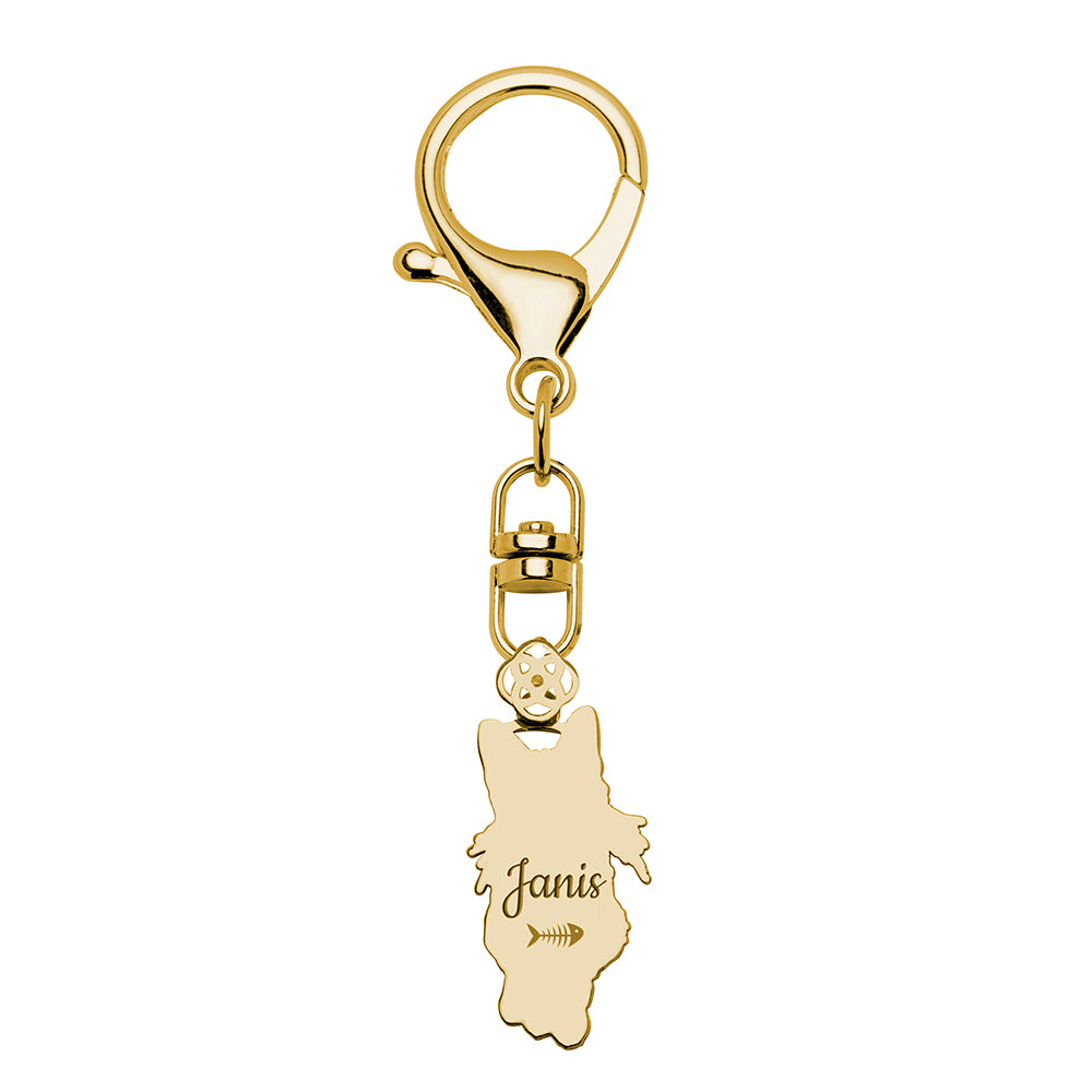 Llavero Personalizado con Foto Mascota Plata
