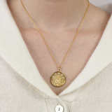 Collar Virgen 5 Circonitas  Plata