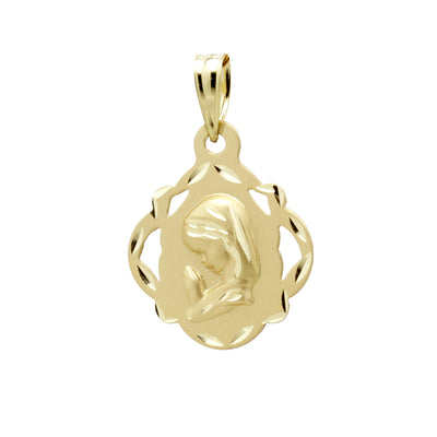 Colgante Virgen de Oro 18K Personalizado