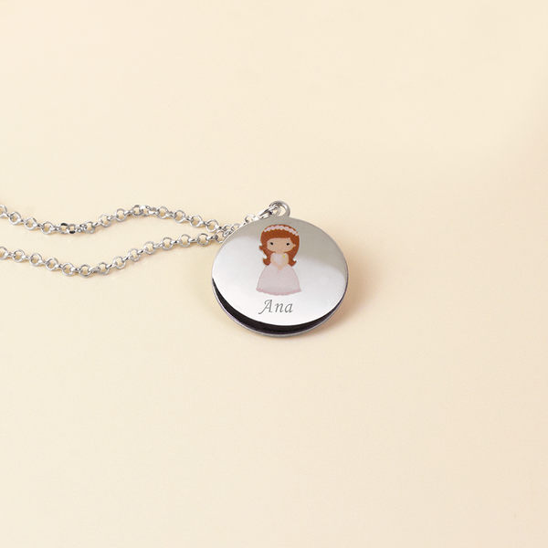 Collar Personalizable Niña 1ª Comunión Plata