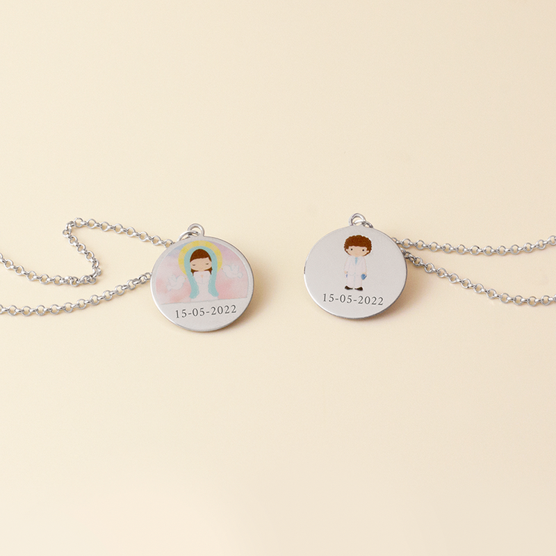 Collar Personalizable Niño 1ª Comunión Plata