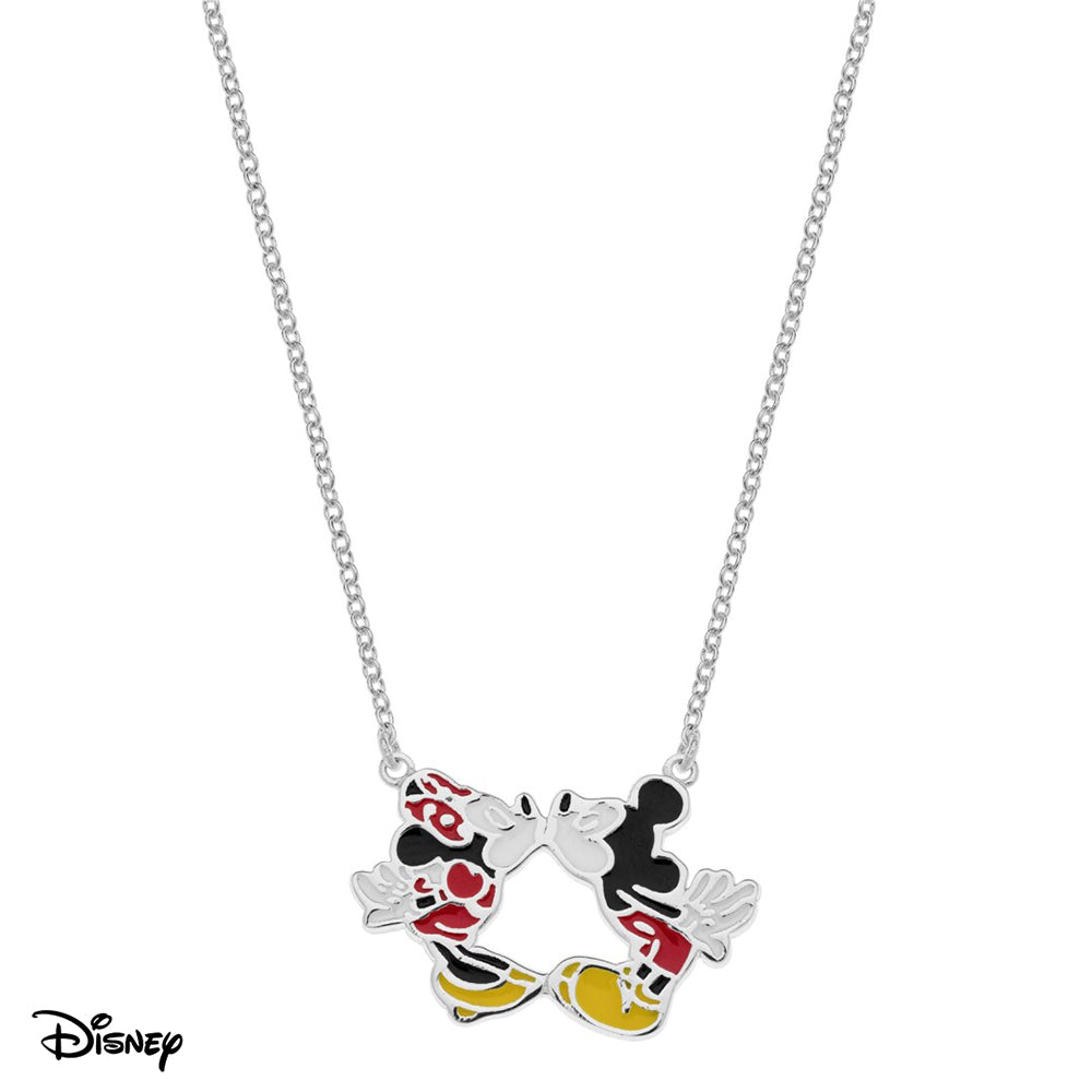 Collar Minnie y Mickey Kiss Disney Plata