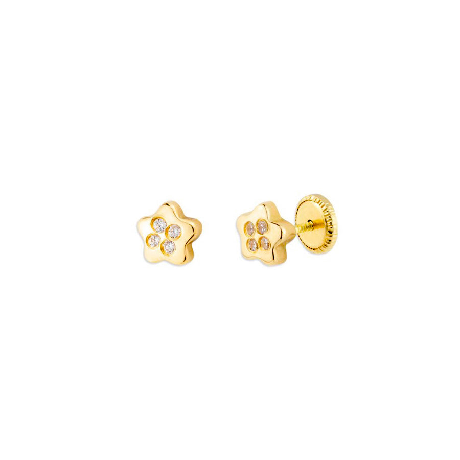 Pendientes Bebés Star Oro 18k
