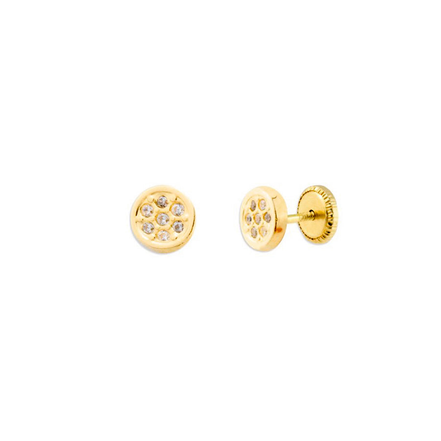 Pendientes Bebés Round Oro 18k