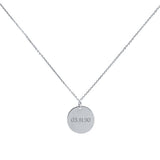 Collar Personalizable Medalla Pequeña en Oro