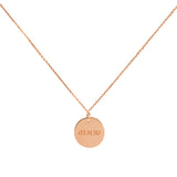 Collar Personalizable Medalla Pequeña en Oro
