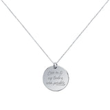 Collar String Rounded Charm Plata