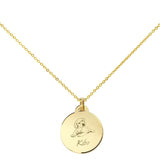 Collar String Small Rounded Charm Plata