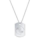 Cadena Marina y Colgante Militar Plata