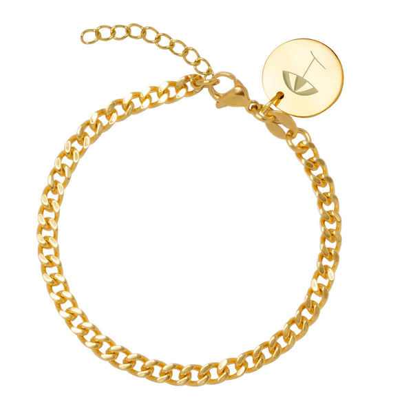 Pulsera Personalizable Cadena Barbada Acero