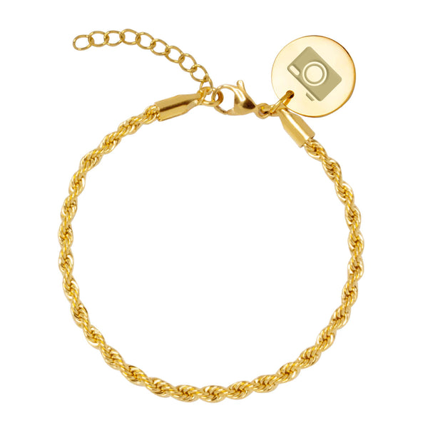 Pulsera Personalizable Cordón Acero