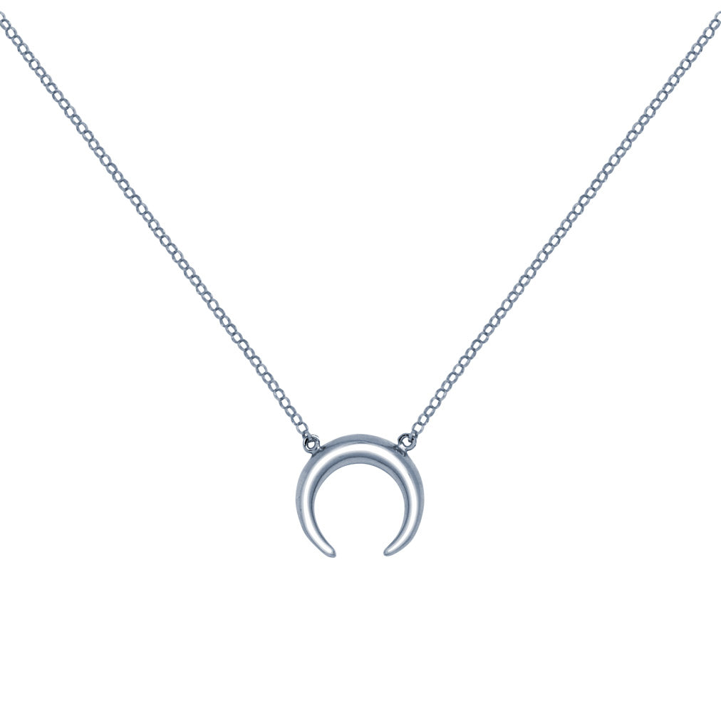 Collar Crescent Moon Plata