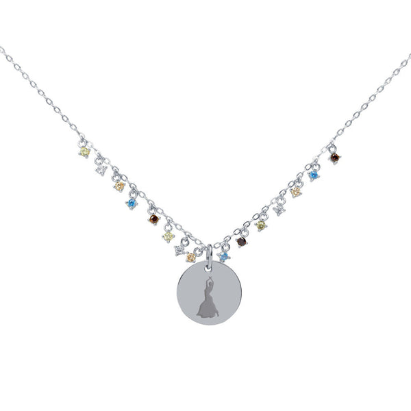 Collar Personalizable Felicidad Plata
