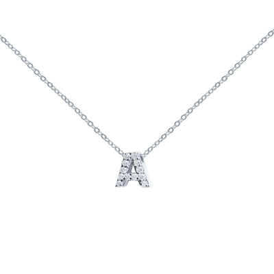 Collar con inicial Circonita