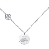 Gargantilla Customima logo lateral Plata