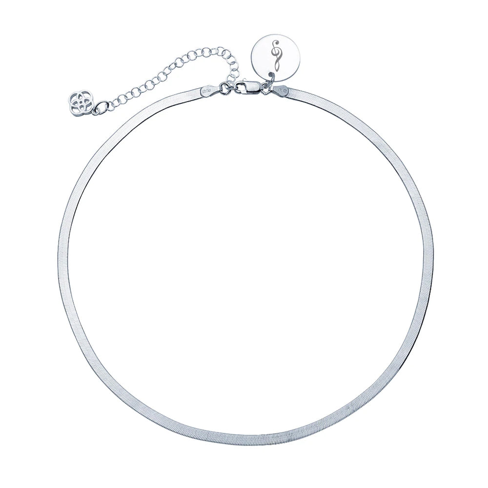 Collar Personalizable Chocker Mirror Plata