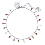 Tobillera Flor del Desierto Plata Personalizable