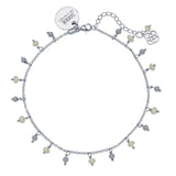 Tobillera Perla de mar Plata Personalizable