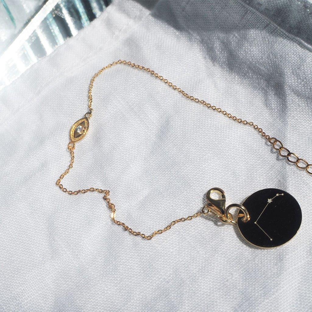 Pulsera Ojo Turco con Circonita Plata