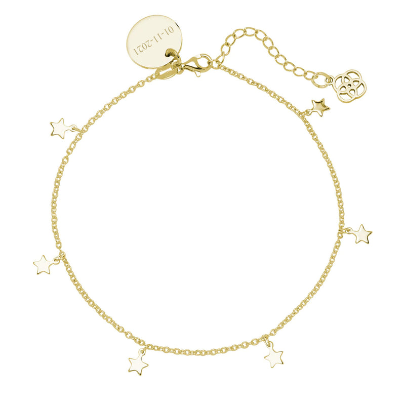 Tobillera Stars Doré Personalizable