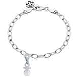 Pulsera Personalizable Rolo Charm Chupete Plata