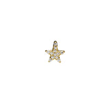 Piercing Estrella Con Circonitas Oro