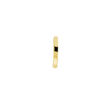 Piercing  Aro Liso Oro Cuadrado