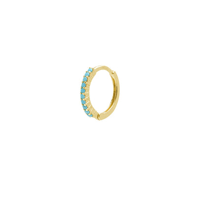 Pendientes de Oro 9K con Turquesas